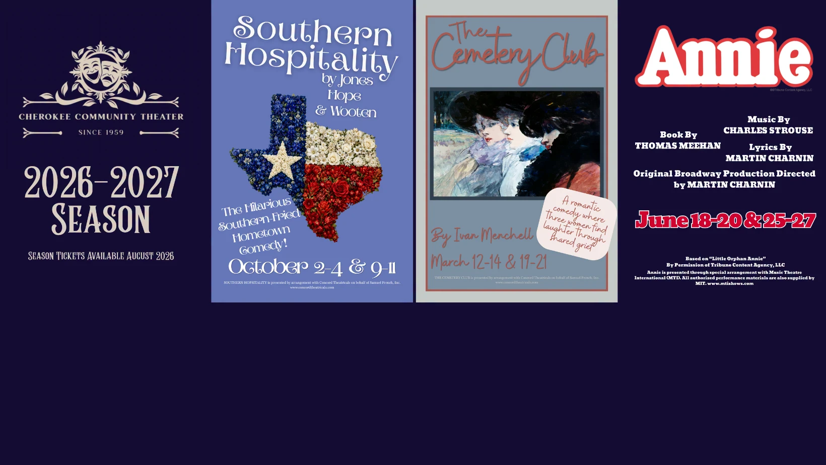 Cherokee Community Theatre Adult Admission